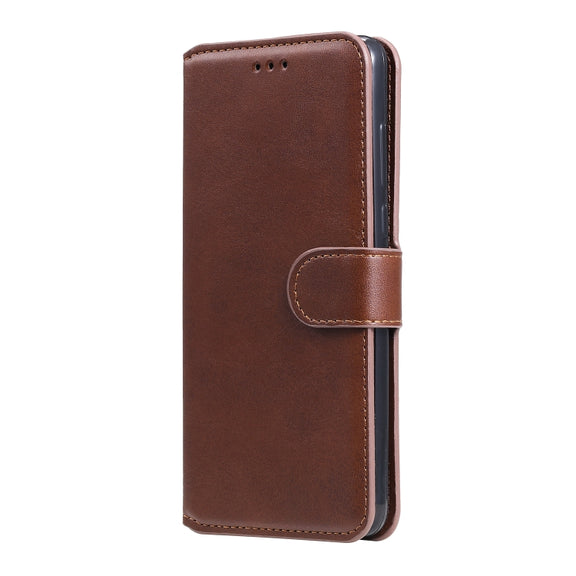 For Samsung Galaxy Note 20 Ultra Classic Calf Texture PU + TPU Horizontal Flip Leather Case, with Holder & Card Slots & Wallet(Brown)