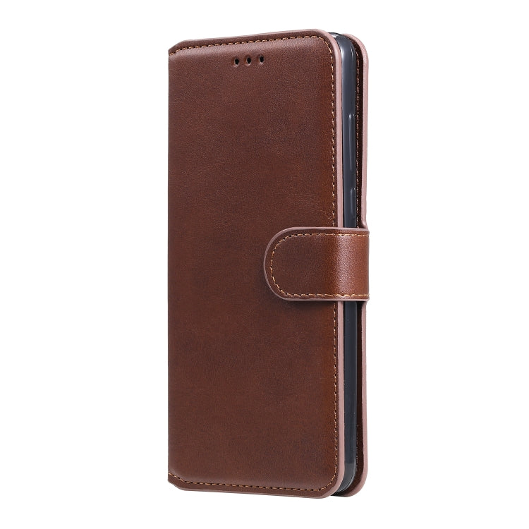 For Samsung Galaxy Note 20 Ultra Classic Calf Texture PU + TPU Horizontal Flip Leather Case, with Holder & Card Slots & Wallet(Brown)