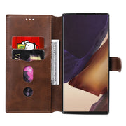 For Samsung Galaxy Note 20 Ultra Classic Calf Texture PU + TPU Horizontal Flip Leather Case, with Holder & Card Slots & Wallet(Brown)