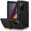 For Samsung Galaxy Note 20 Ultra R-JUST Shockproof Waterproof Dust-proof Metal + Silicone Protective Case with Holder(Black) - Galaxy Note20 Cases by R-JUST | Online Shopping South Africa | PMC TechLife | Buy Now Pay Later Mobicred