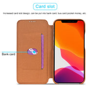 For iPhone 12 Pro Max LC.IMEEKE Hon Ancient Series Horizontal Flip Leather Case with Holder & Card Slot(Brown)