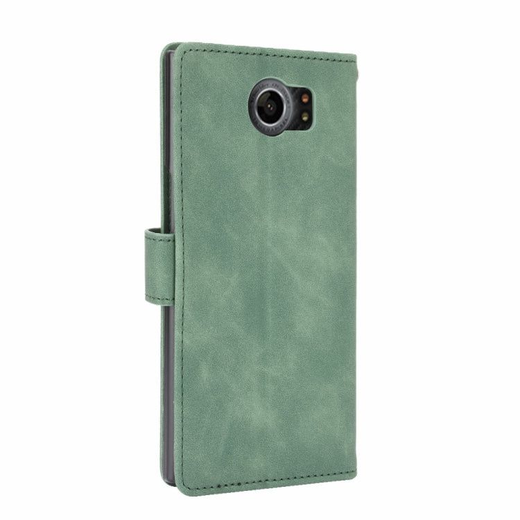 For BlackBerry Priv Solid Color Skin Feel Magnetic Buckle Horizontal Flip Calf Texture PU Leather Case with Holder & Card Slots & Wallet(Green)