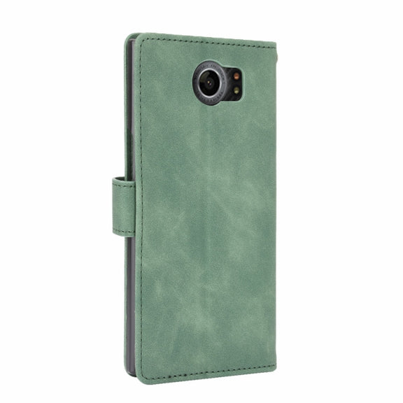 For BlackBerry Priv Solid Color Skin Feel Magnetic Buckle Horizontal Flip Calf Texture PU Leather Case with Holder & Card Slots & Wallet(Green)