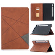 For Samsung Galaxy Tab S8 / Galaxy Tab S7 T870 Rhombus Texture Horizontal Flip Magnetic Leather Case with Holder & Card Slots(Brown) - free shipping - PMC TechLife - Order now!