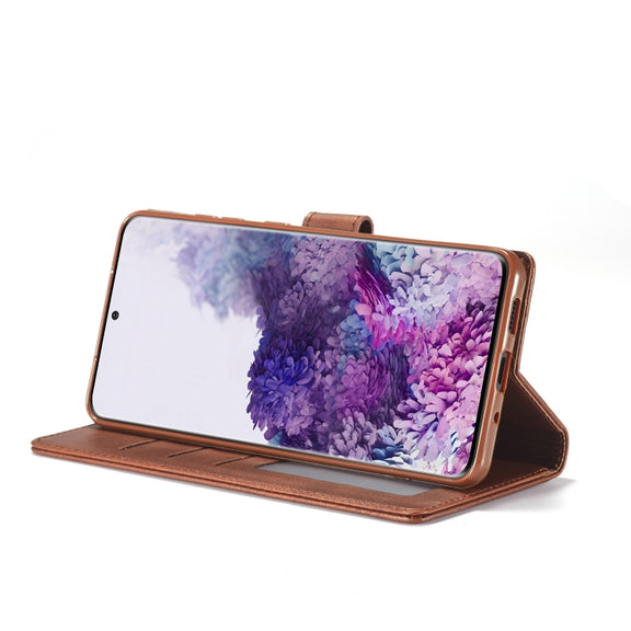 For Samsung Galaxy S20 FE 5G / S20 Lite LC.IMEEKE Calf Texture Horizontal Flip Leather Case, with Holder & Card Slots & Wallet & Photo Frame(Black)