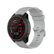 Compatible with Garmin Compatible witherunner 745 Small Grid Quick Release Watch Band with Screwdriver, Size: Free Size 22mm(Gray)