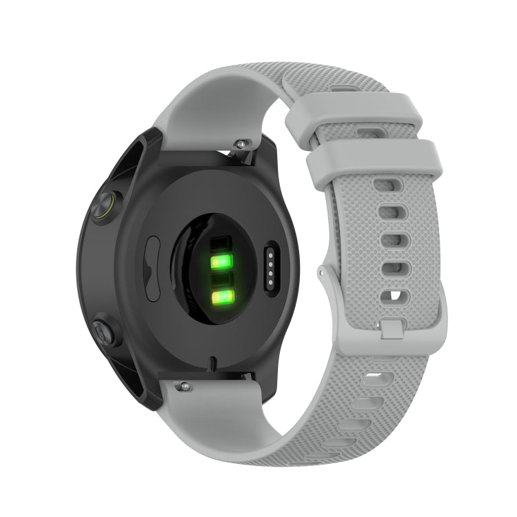 Compatible with Garmin Compatible witherunner 745 Small Grid Quick Release Watch Band with Screwdriver, Size: Free Size 22mm(Gray)