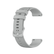 Compatible with Garmin Compatible witherunner 745 Small Grid Quick Release Watch Band with Screwdriver, Size: Free Size 22mm(Gray)