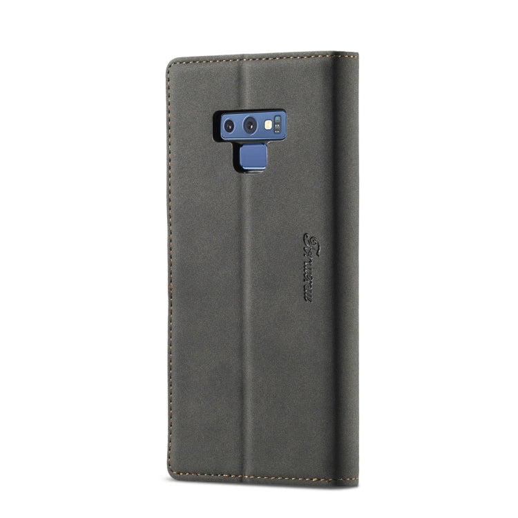For Samsung Galaxy Note 9 Forwenw F1 Series Matte Strong Magnetism Horizontal Flip Leather Case with Holder & Card Slots & Wallet & Photo Frame(Black)