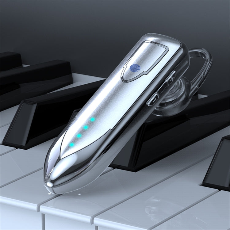 ME-3 Bluetooth 5.0 Business Style Touch Switch Bluetooth Earphone(Silver)