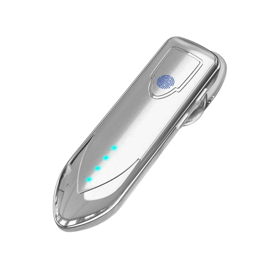 ME-3 Bluetooth 5.0 Business Style Touch Switch Bluetooth Earphone(Silver)