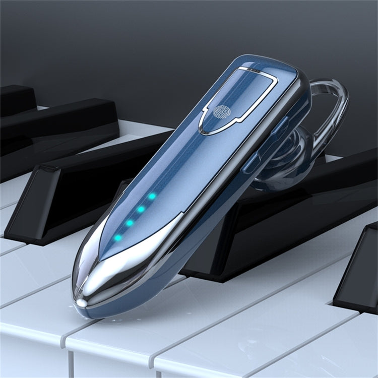 ME-3 Bluetooth 5.0 Business Style Touch Switch Bluetooth Earphone(Blue)