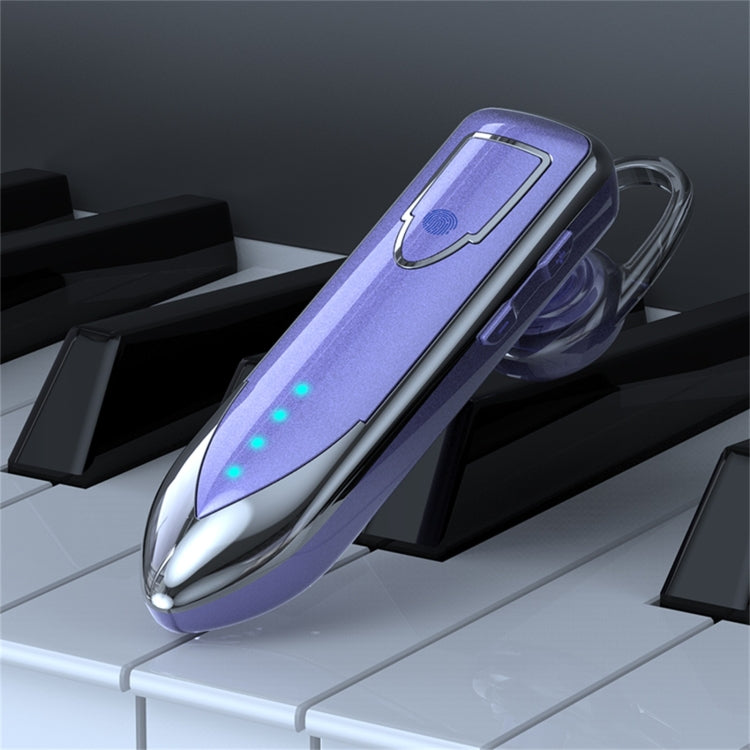 ME-3 Bluetooth 5.0 Business Style Touch Switch Bluetooth Earphone(Purple)
