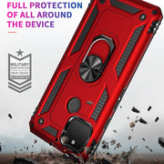 For Google Pixel 5 Shockproof TPU + PC Protective Case with 360 Degree Rotating Holder(Black)