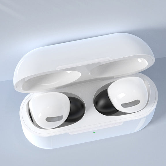 12 PCS Wireless Earphone Replaceable Silicone Ear Cap Earplugs for AirPods Pro, with Storage Box(White)