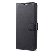 For OPPO A32 / A53 (2020) AZNS Sheepskin Texture Horizontal Flip Leather Case with Holder & Card Slots & Wallet(Black)