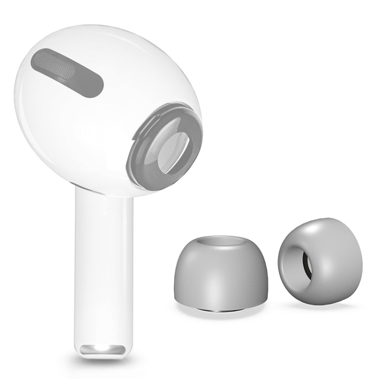 12 PCS Wireless Earphone Replaceable Silicone + Memory Foam Ear Cap Earplugs for AirPods Pro, with Storage Box(White + Grey)