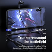 M60 8D Surround Sound Wireless Neck-mounted 5.1 Bluetooth Earphone Support TF Card MP3 Mode(Black)
