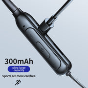 M60 8D Surround Sound Wireless Neck-mounted 5.1 Bluetooth Earphone Support TF Card MP3 Mode(Black)