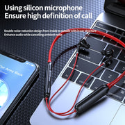 M60 8D Surround Sound Wireless Neck-mounted 5.1 Bluetooth Earphone Support TF Card MP3 Mode(Black)