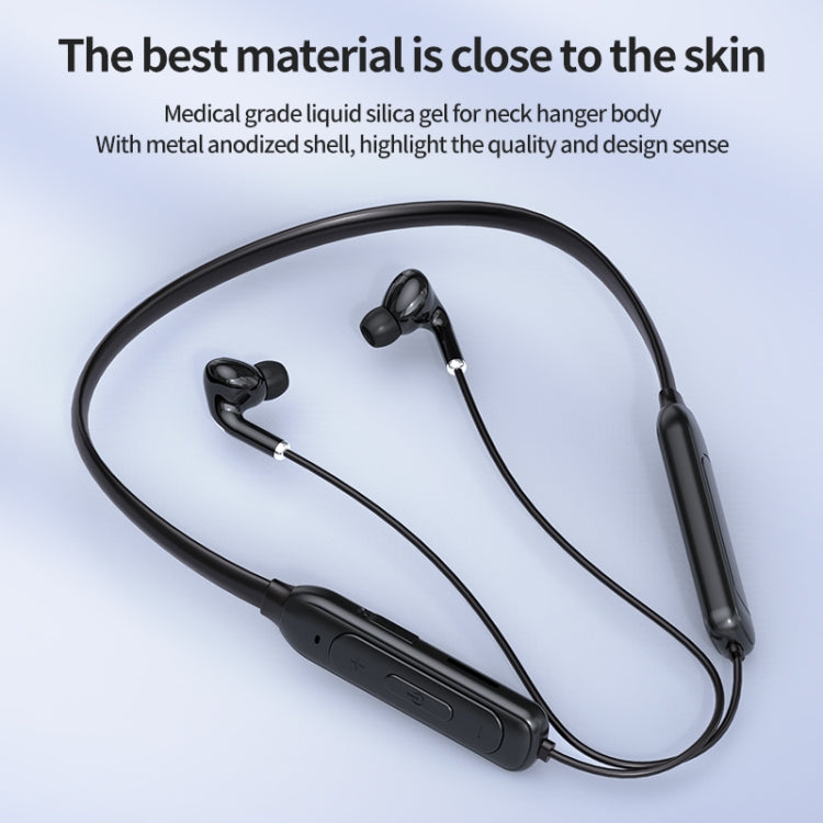 M60 8D Surround Sound Wireless Neck-mounted 5.1 Bluetooth Earphone Support TF Card MP3 Mode(Red)