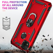 For Xiaomi Redmi 9C Shockproof TPU + PC Protective Case with 360 Degree Rotating Holder(Gold)