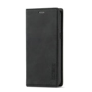For Samsung Galaxy S8 LC.IMEEKE Strong Magnetism Ultra-thin Horizontal Flip Shockproof Matte TPU + PU Leather Case with Holder & Card Slots & Wallet(Black)