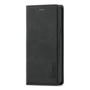 For Samsung Galaxy S9 LC.IMEEKE Strong Magnetism Ultra-thin Horizontal Flip Shockproof Matte TPU + PU Leather Case with Holder & Card Slots & Wallet(Black)
