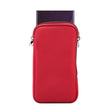 Universal Elasticity Zipper Protective Case Storage Bag with Lanyard For 6.7-6.9 inch Smart Phones(Purplish Red) - iPhone 12 Pro Max Cases by PMC TechLife | Online Shopping South Africa | PMC TechLife