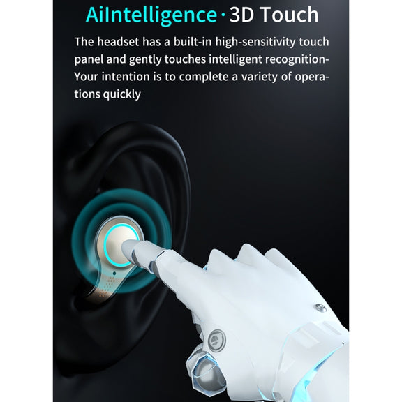 M18 Bluetooth 5.1 LED Display Screen Water-resistant Wireless Bluetooth Earphone with Charging Box