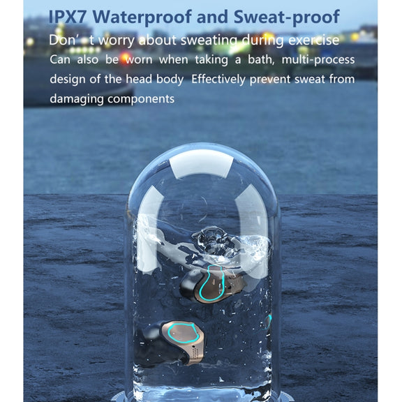 M18 Bluetooth 5.1 LED Display Screen Water-resistant Wireless Bluetooth Earphone with Charging Box
