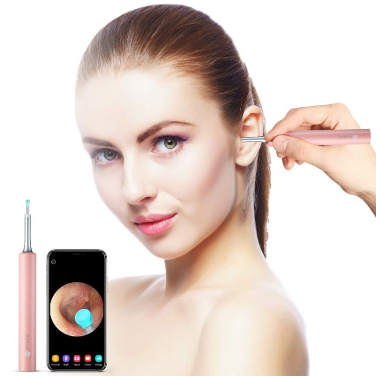 Bebird C3 Pro 2.4G 3.5mm Wireless Wifi High-definition Visual Ear Spoon 3 Million Pixels Out Ear Visual Ear Spoon(Pink)