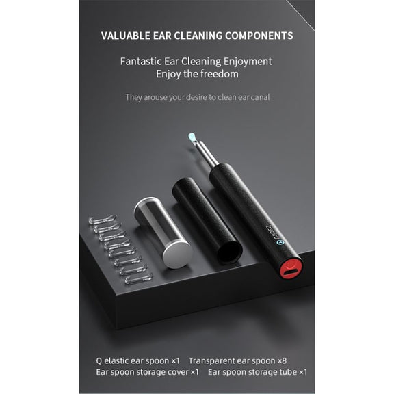 Bebird C3 Pro 2.4G 3.5mm Wireless Wifi High-definition Visual Ear Spoon 3 Million Pixels Out Ear Visual Ear Spoon(Black)