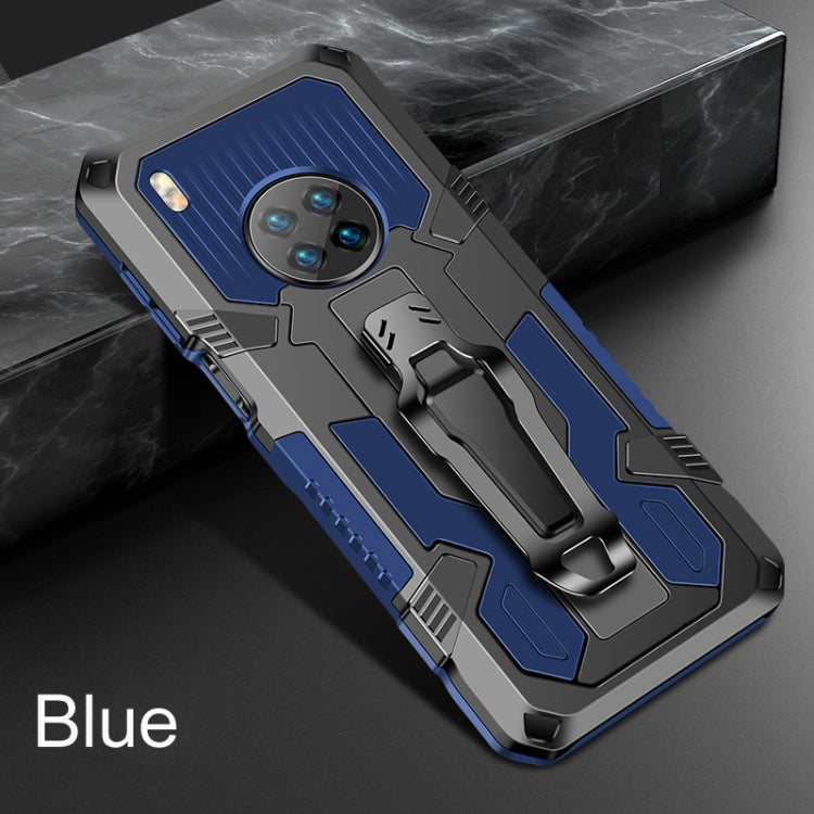 For Huawei Y9a Armor Warrior Shockproof PC + TPU Protective Case(Blue)