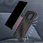 For Huawei Y9a Armor Warrior Shockproof PC + TPU Protective Case(Blue)
