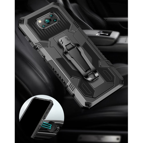 For Huawei Y9a Armor Warrior Shockproof PC + TPU Protective Case(Blue)