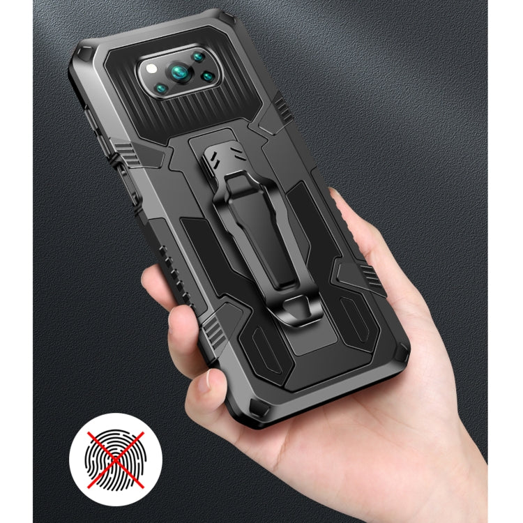For Huawei Y9a Armor Warrior Shockproof PC + TPU Protective Case(Blue)