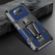 For Xiaomi Poco X3 / Poco X3 FNC / X3 Pro Armor Warrior Shockproof PC + TPU Protective Case(Blue)