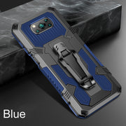 For Xiaomi Poco X3 / Poco X3 FNC / X3 Pro Armor Warrior Shockproof PC + TPU Protective Case(Blue)
