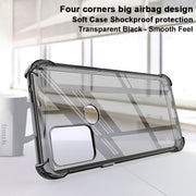 For HTC Desire 20 / Desire 20+ IMAK All Coverage Shockproof Airbag TPU Case(Transparent Black)