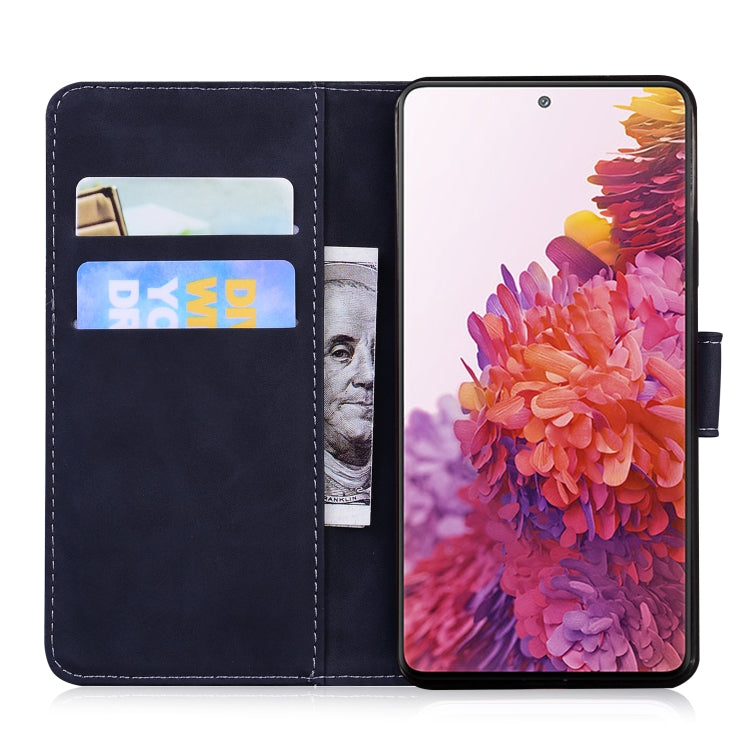 For Samsung Galaxy S20 FE / S20 FE 5G / S20 Lite Tiger Embossing Pattern Horizontal Flip Leather Case with Holder & Card Slots & Wallet(Black)