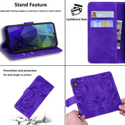 For Samsung Galaxy S20 FE / S20 FE 5G / S20 Lite Tiger Embossing Pattern Horizontal Flip Leather Case with Holder & Card Slots & Wallet(Purple)