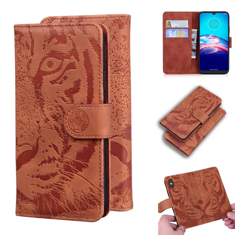 For Samsung Galaxy S20 FE / S20 FE 5G / S20 Lite Tiger Embossing Pattern Horizontal Flip Leather Case with Holder & Card Slots & Wallet(Brown)