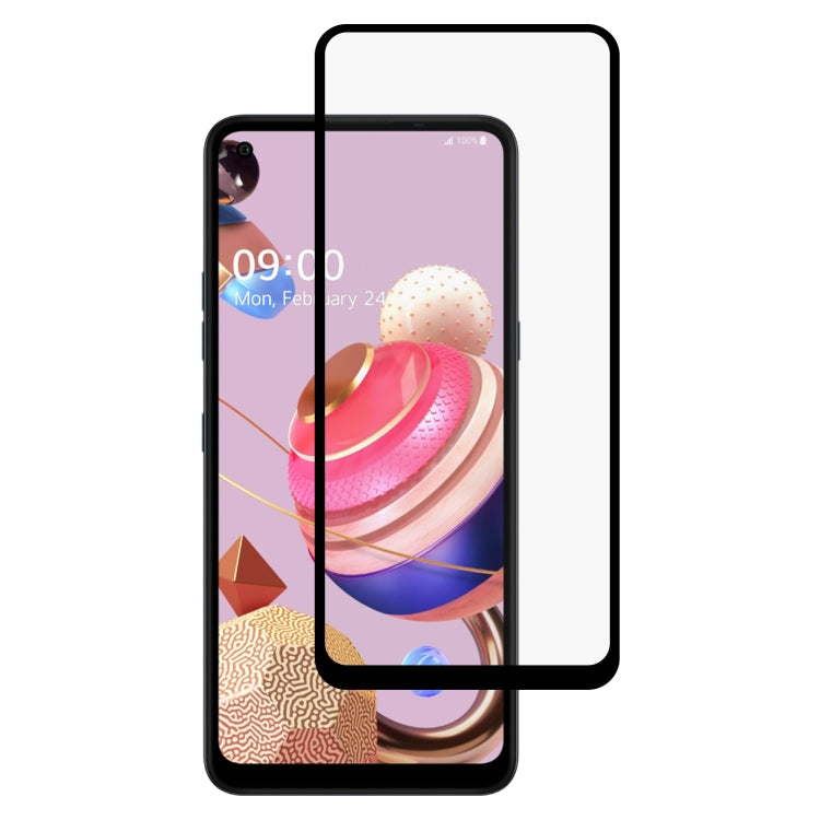 For LG K51S Full Glue Full Screen Tempered Glass Film