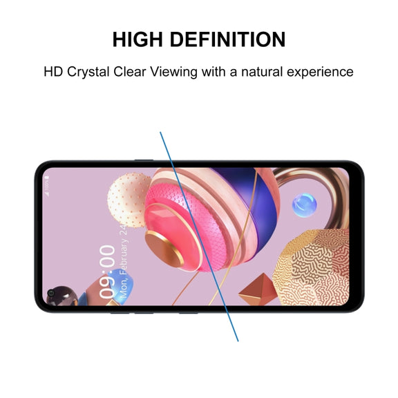 For LG K51S Full Glue Full Screen Tempered Glass Film