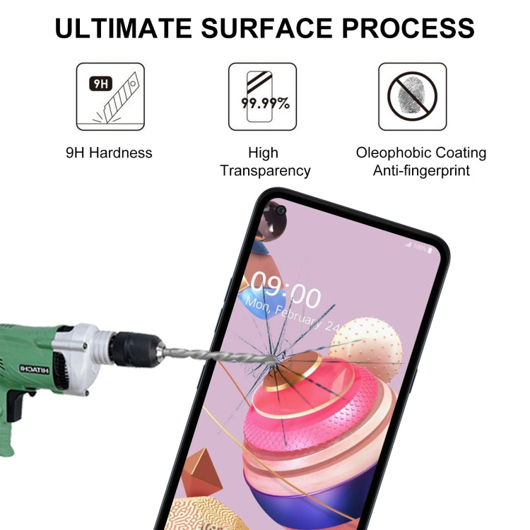 For LG K51S Full Glue Full Screen Tempered Glass Film