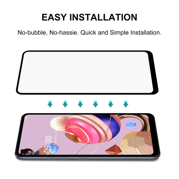 For LG K51S Full Glue Full Screen Tempered Glass Film