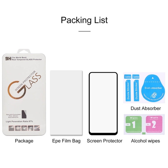 For LG K51S Full Glue Full Screen Tempered Glass Film