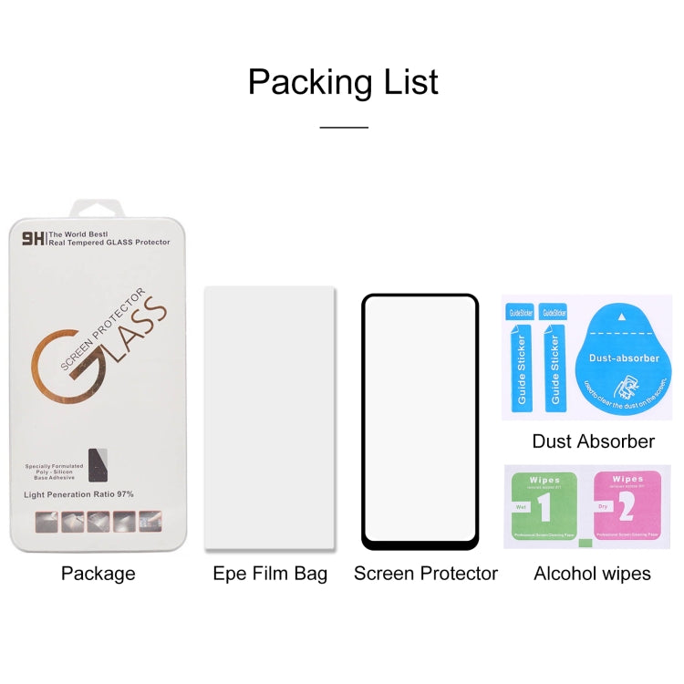 For LG K51S Full Glue Full Screen Tempered Glass Film