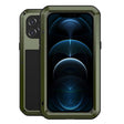 For iPhone 12 Pro Max LOVE MEI Metal Shockproof Life Waterproof Dustproof Protective Case(Army Green) - free shipping - PMC TechLife - Order now!